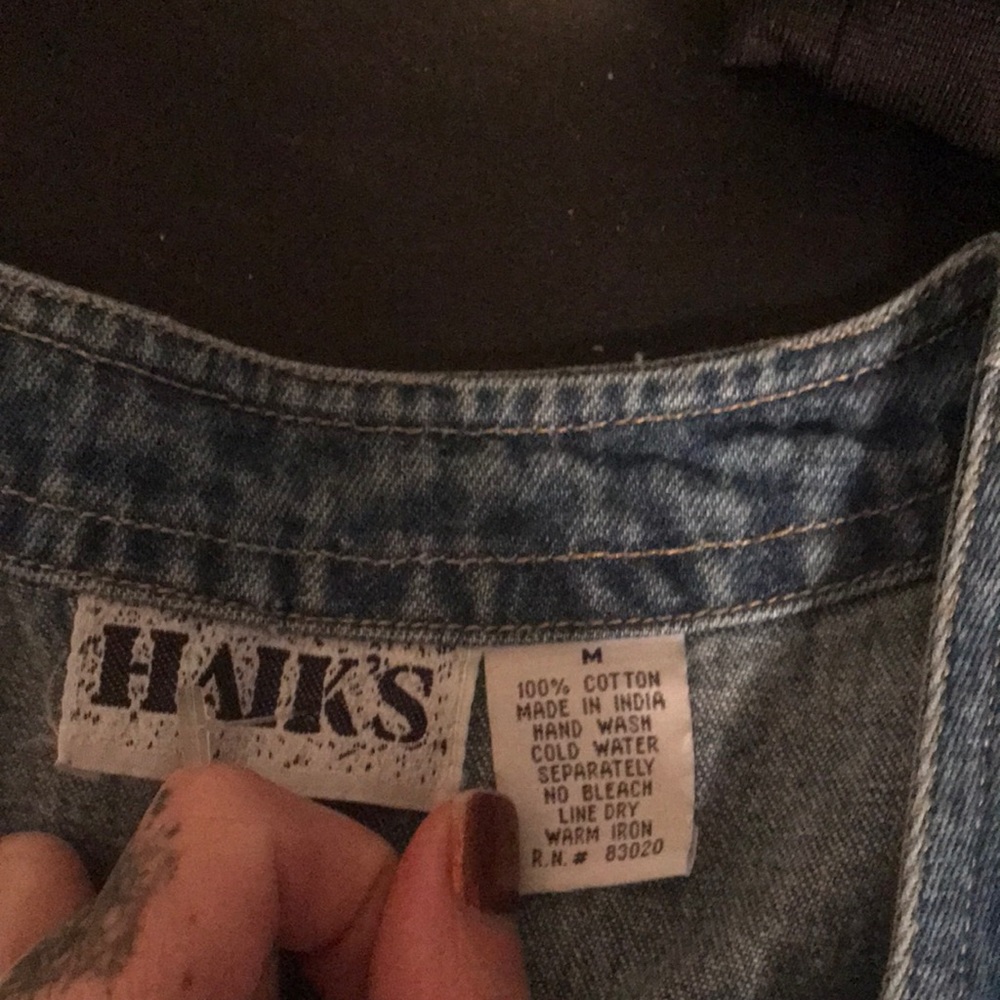 Jean vest size medium